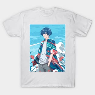 The anime boyand the blue sky T-Shirt